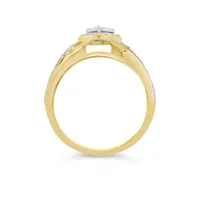 10K Yellow Gold 0.30CTW Diamond Bridal Set