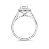 10K White Gold 1.25CTW Diamond Bridal Set