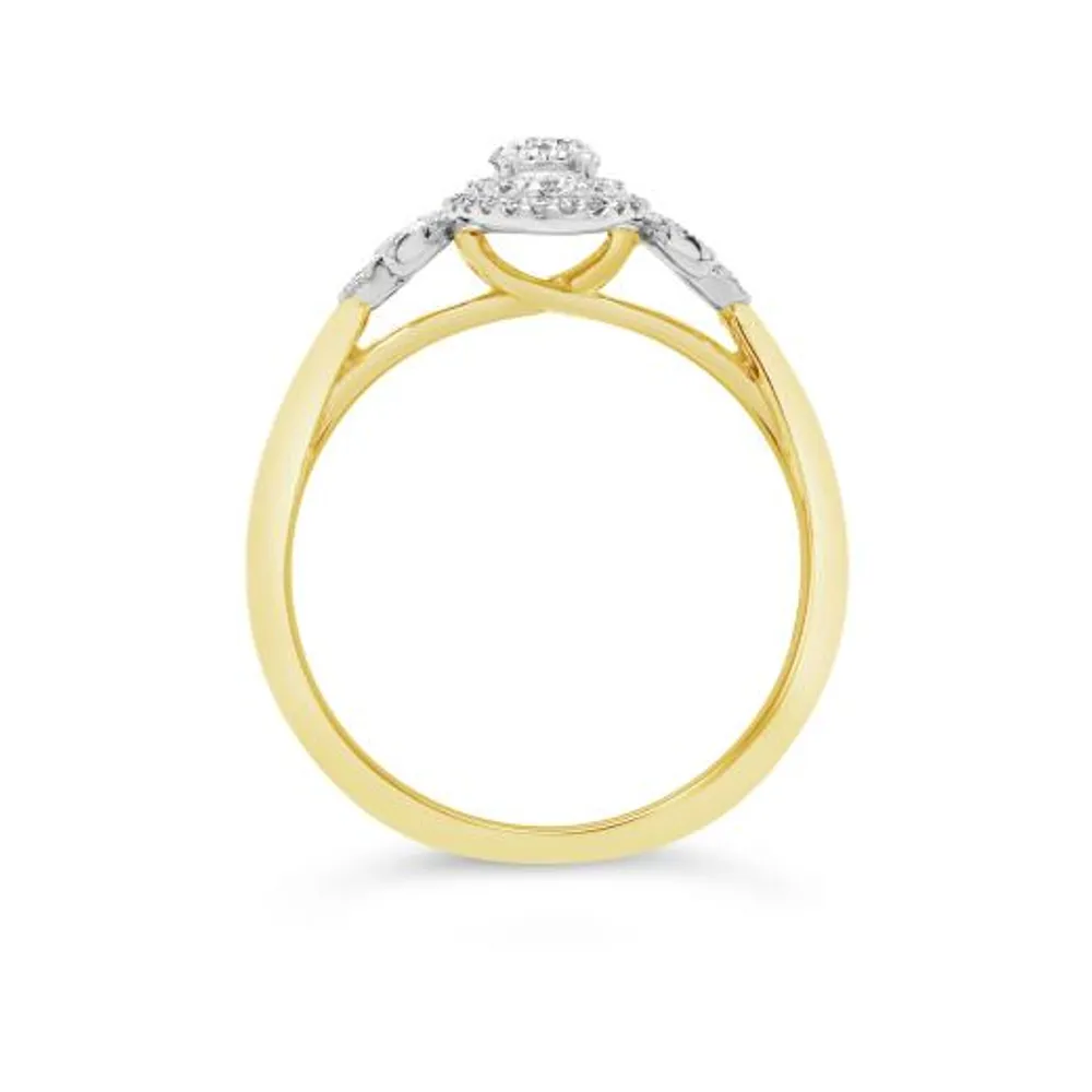 Glacier Fire 14K Yellow Gold Canadian 0.44CTW Diamond Engagement Ring