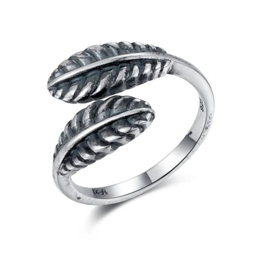 Sterling Silver Leaf Ring