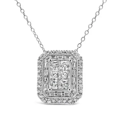 14K White Gold 1.50CTW Diamond Pendant