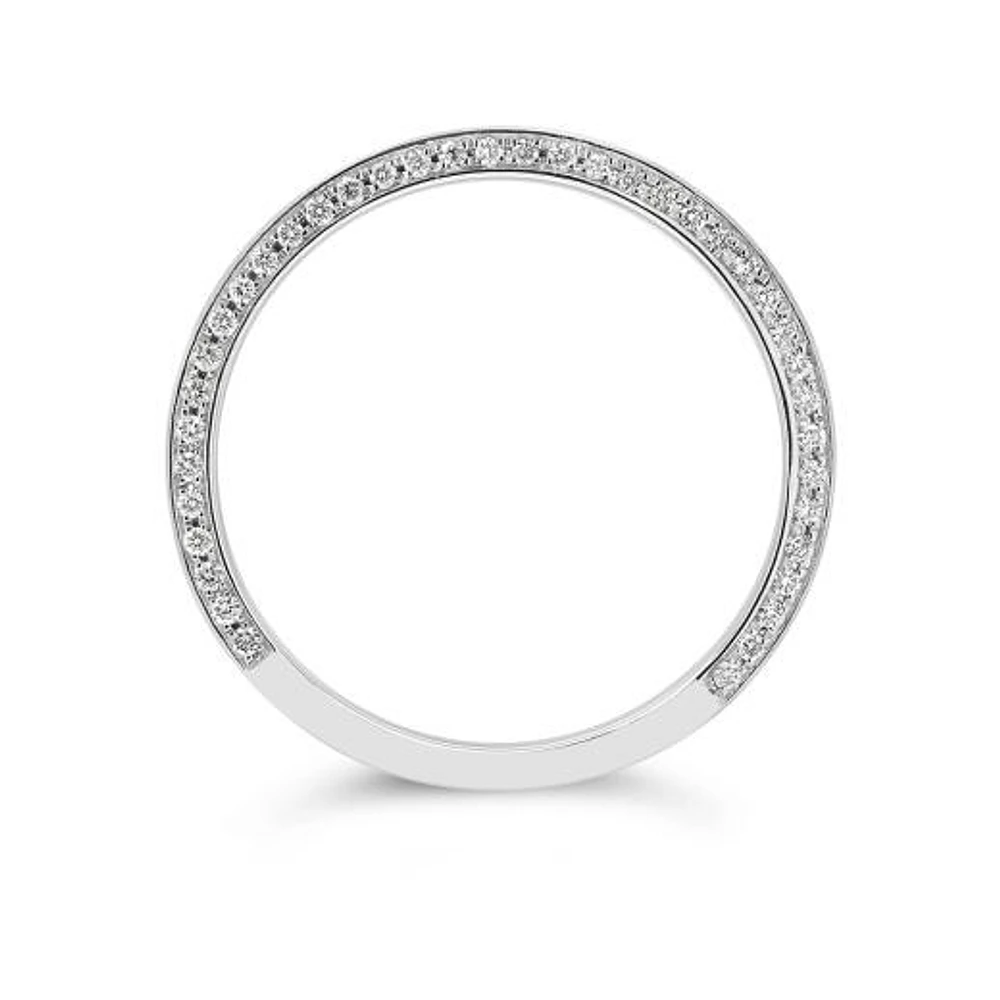 Charmed 10K White Gold 0.41CTW Gents Diamond Band