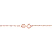 Julianna B 10K Rose Gold 0.10CTW Diamond Flower Necklace
