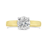 New Brilliance 14K Yellow Gold Lab Grown 1.50CT Diamond Solitaire Ring