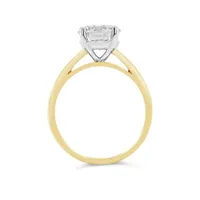 New Brilliance 14K Gold Lab Grown 2.00CT Diamond Solitaire Ring