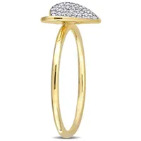 Julianna B 10K Yellow Gold 0.10CTW Diamond Heart Ring