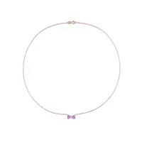 Julianna B 10K Rose Gold 0.015 CTW Diamond & Amethyst Necklace