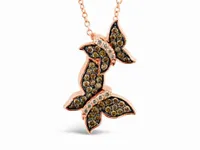 14K Strawberry Gold 0.63CTW Diamond Pendant