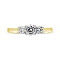 Charmed By Richard Calder 14K Yellow Gold 0.81CTW Diamond Three Stone Ring