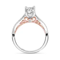 Charmed By Richard Calder 14K White & Rose Gold 0.89CTW Radiant Cut Diamond Ring