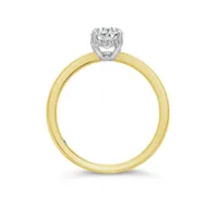 Charmed By Richard Calder 14K Yellow Gold 1.09CTW Oval Diamond Engagement Ring