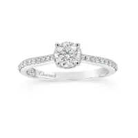 Charmed By Richard Calder 14K White Gold 0.93CTW Diamond Engagement Ring