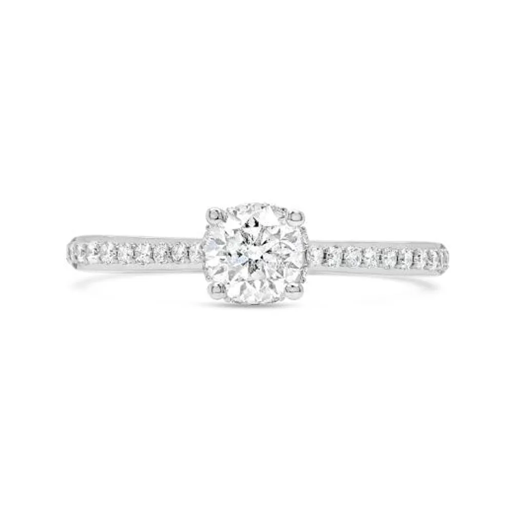 Charmed By Richard Calder 14K White Gold 0.93CTW Diamond Engagement Ring