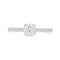 Charmed By Richard Calder 14K White Gold 0.93CTW Diamond Engagement Ring