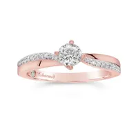 Charmed By Richard Calder 14K Rose Gold 0.58CTW Diamond Engagement Ring