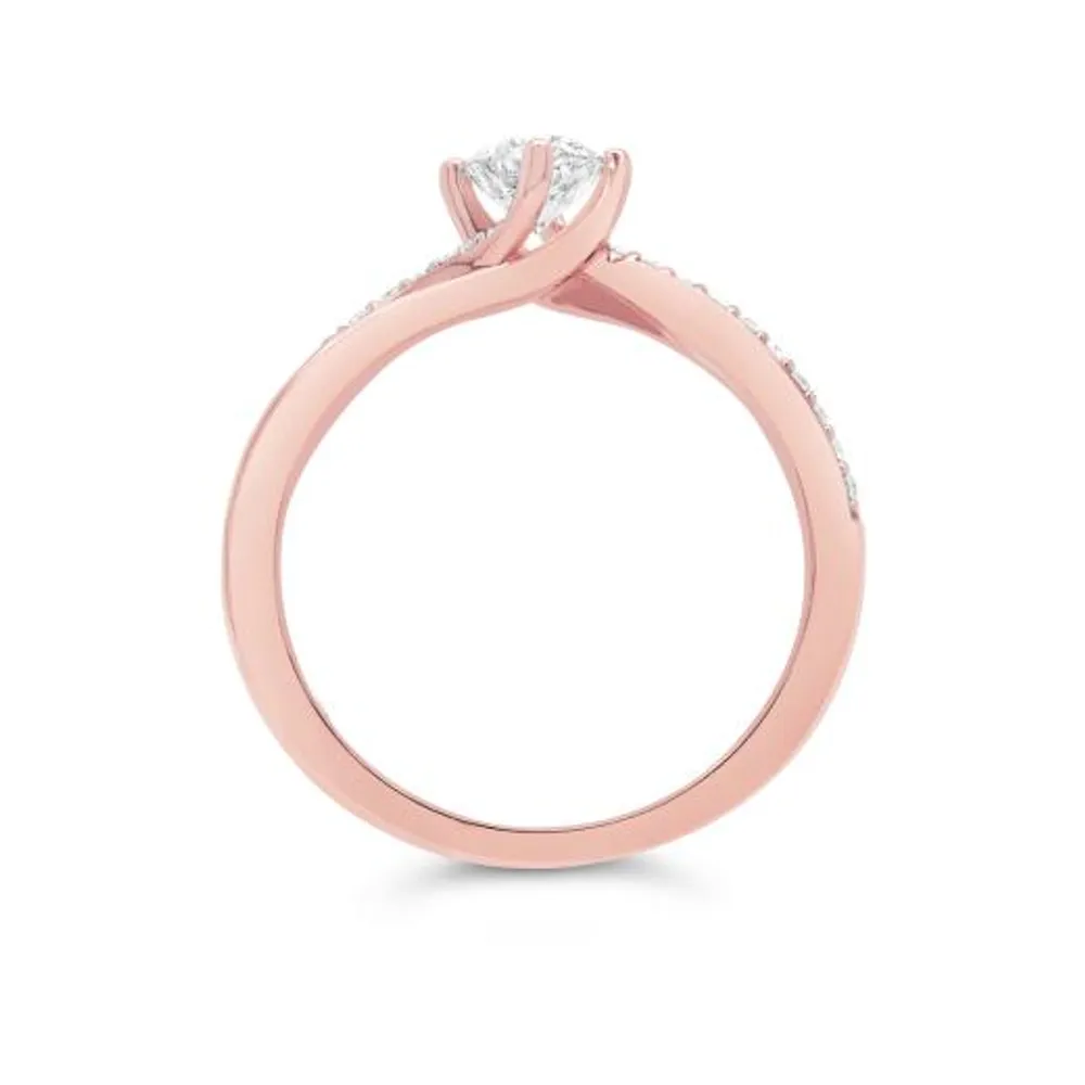 Charmed By Richard Calder 14K Rose Gold 0.58CTW Diamond Engagement Ring