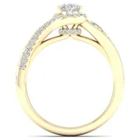 My Diamond Story 14k Yellow Gold 1.00CTW Oval Cut Diamond Bridal Ring