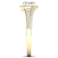My Diamond Story 14k Yellow Gold 1.00CTW Oval Cut Diamond Bridal Ring