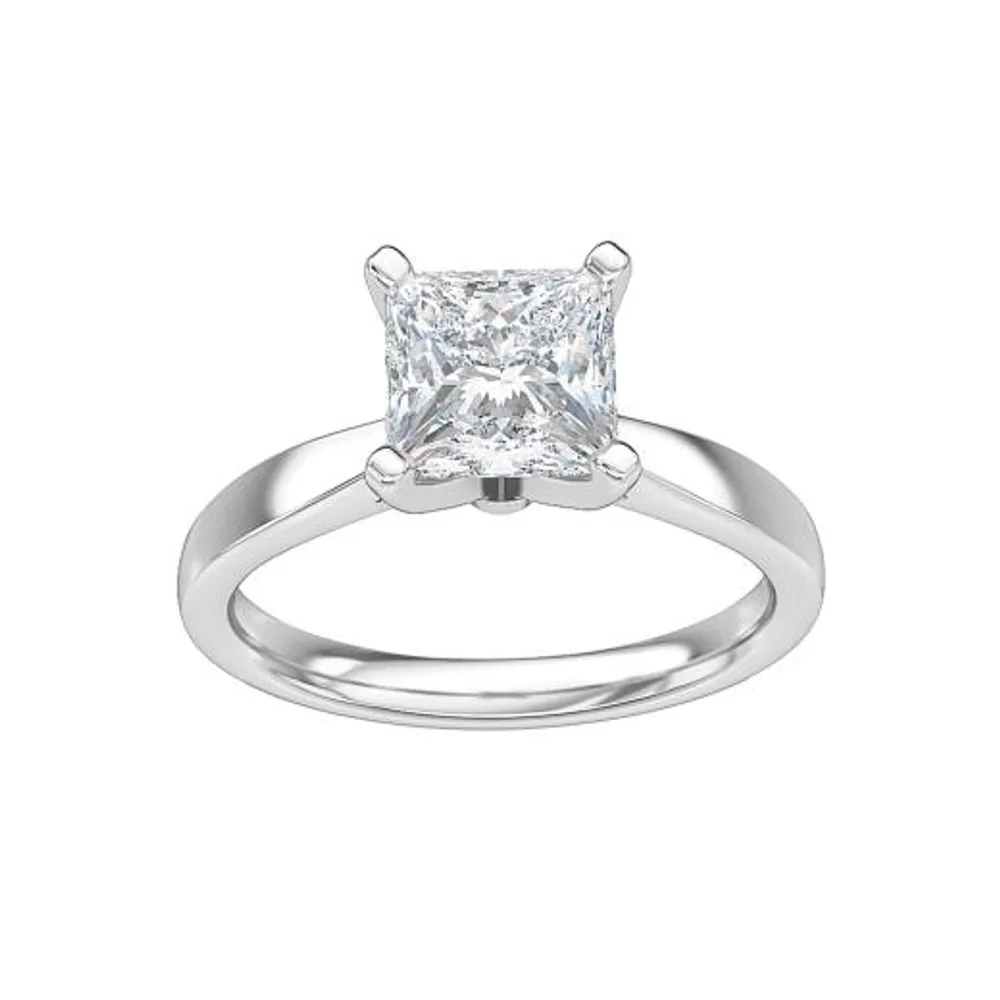 New Brilliance 14K White Gold Lab Grown 1.00CT Diamond Solitaire Ring