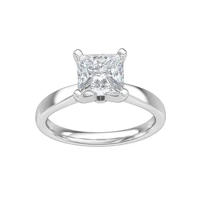 New Brilliance 14kt White Gold Lab Grown 1.50CT Diamond Solitaire Ring