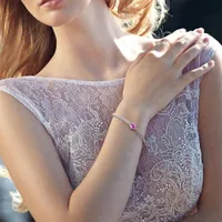 Julianna B Sterling Silver Lab Grown Sapphire Bracelet