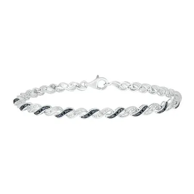 Sterling Silver 0.23CTW Black Diamond Bracelet