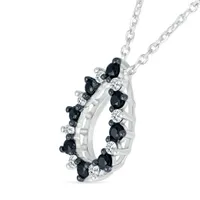 Sterling Silver 0.23CTW Black Diamond Pendant