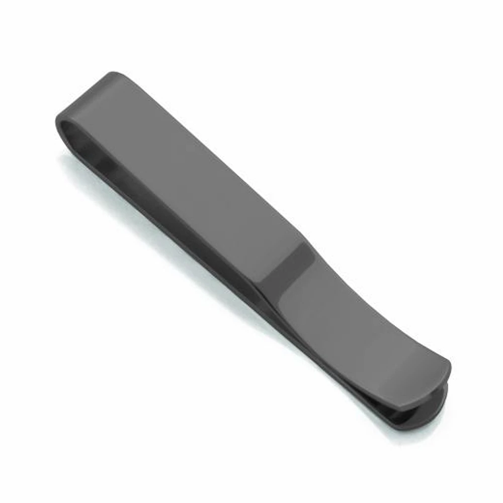 SteelX Stainless Steel Brushed Black Tie Clip