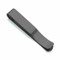 SteelX Stainless Steel Brushed Black Tie Clip