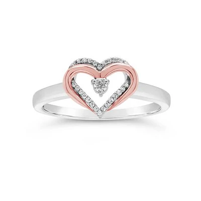 Sterling Silver Diamond Promise Ring