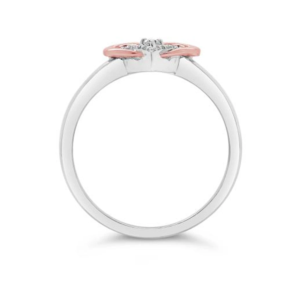 Sterling Silver Diamond Promise Ring