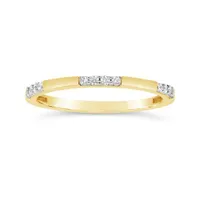 10K Gold 0.12CTW Diamond Stackable Ring