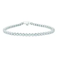 10K White Gold 4.00CTW Diamond Tennis Bracelet