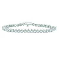 10K White Gold 5.06CTW Diamond Tennis Bracelet