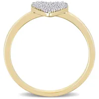 Julianna B 10K Yellow Gold 0.20CTW Diamond Heart Ring