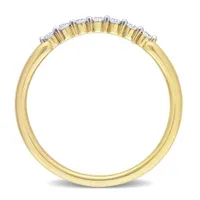 Julianna B 10K Yellow Gold 0.10CTW Diamond Stackable Ring