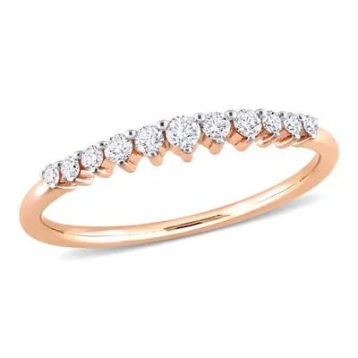 Julianna B 14K Rose Gold 0.21CTW Diamond Stackable Ring