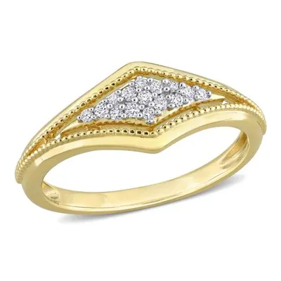 Julianna B 10K Yellow Gold 0.10CTW Diamond Fashion Ring