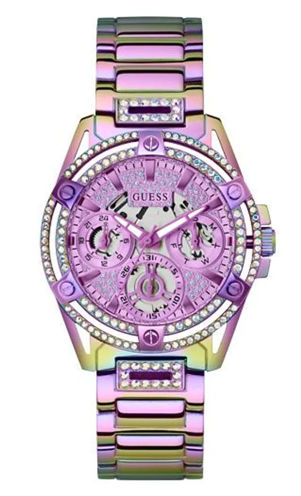 Guess Women's Iridescent Stainless Steel Watch