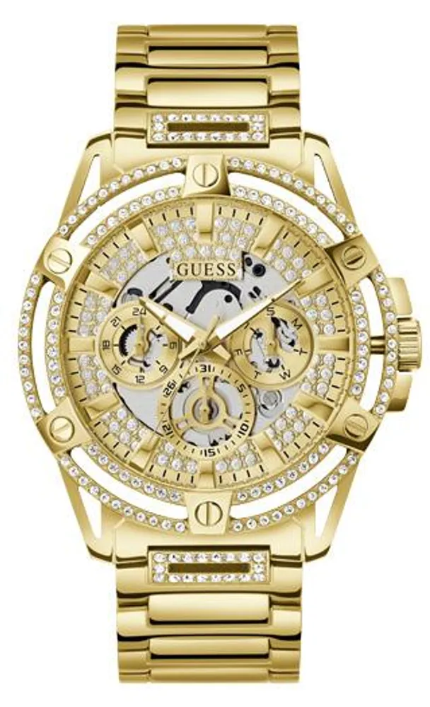 Guess Men's Gold-Tone King Watch