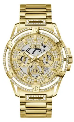 Guess Men's Gold-Tone King Watch