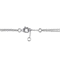 Julianna B Sterling Silver Diamond Heartbeat Bracelet