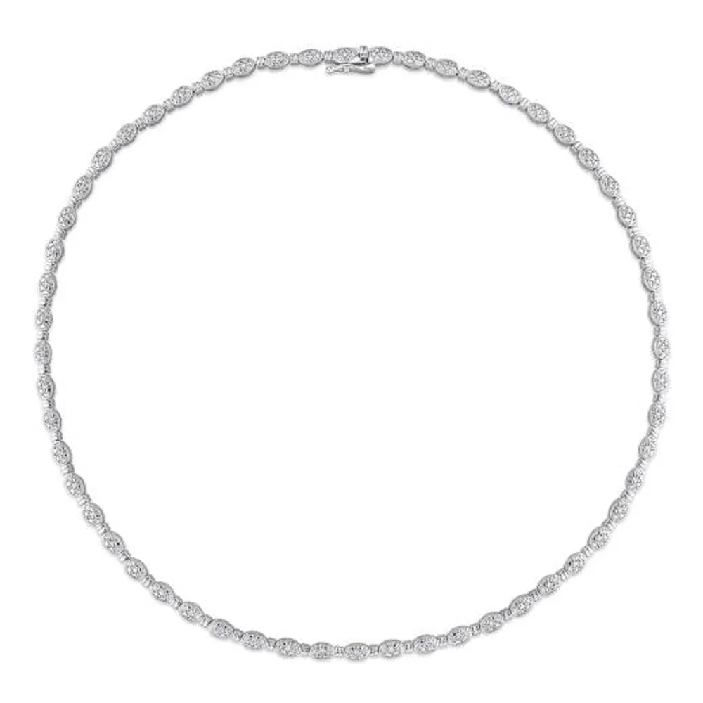 Julianna B Sterling Silver 0.50CTW Diamond Necklace