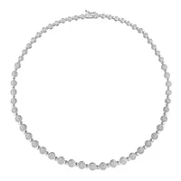 Julianna B Sterling Silver 0.50CTW Diamond Tennis Necklace