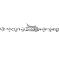 Julianna B Sterling Silver 0.50CTW Diamond Tennis Necklace