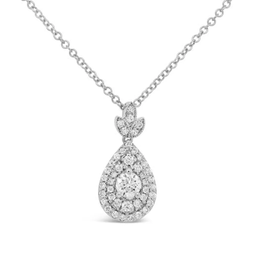 Glacier Fire 10K White Gold 0.35CTW Canadian Diamond Pendant