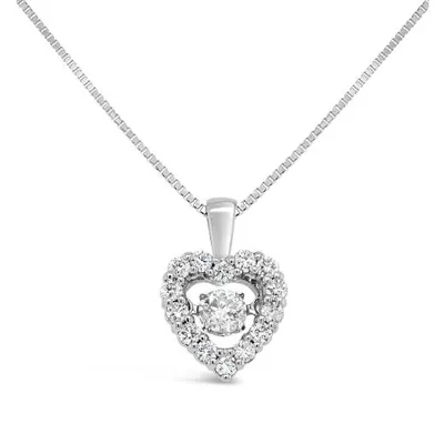 Dancing Diamonds 10K White Gold Canadian 0.33CTW Diamond Pendant