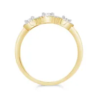 10K Yellow Gold 0.25CTW Canadian Diamond Three-Stone Ring