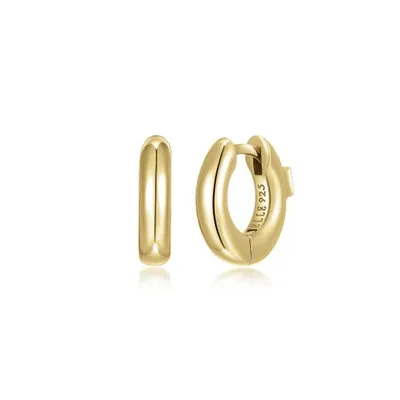 Elle Simpatico Gold Plated 13mm Huggie Hoop