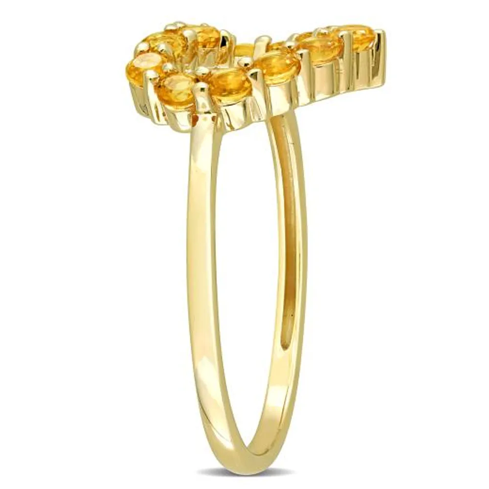 Julianna B 10K Yellow Gold Citrine Heart Ring